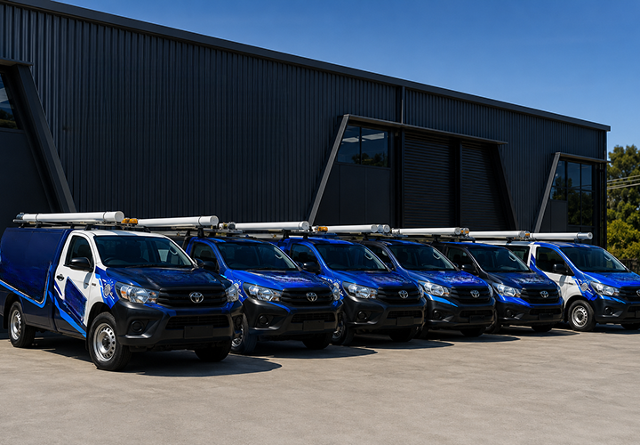 Fleet of Cabarita Blocked Drains plumbing vans