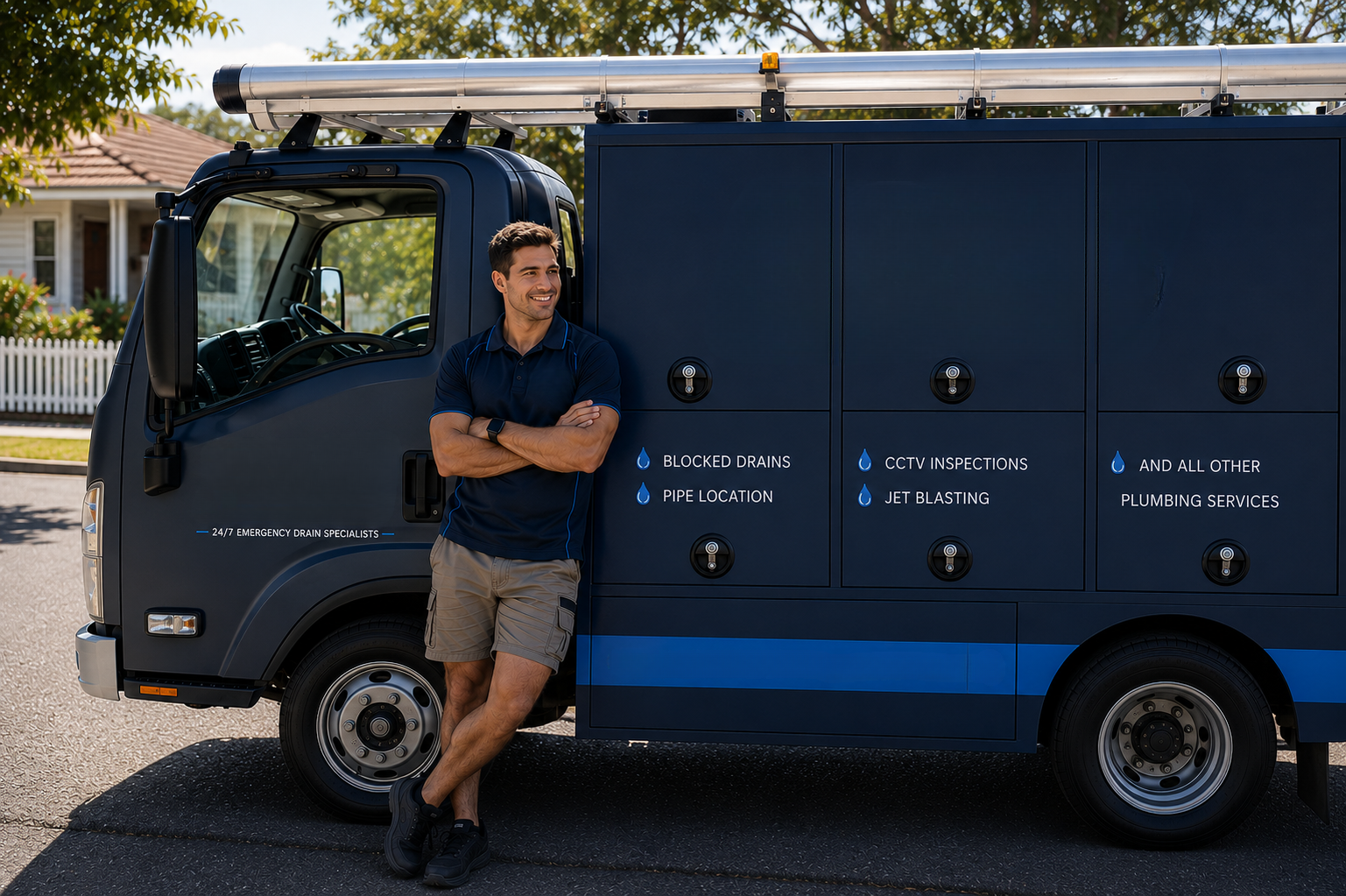 Plumber with Cabarita Blocked Drains van